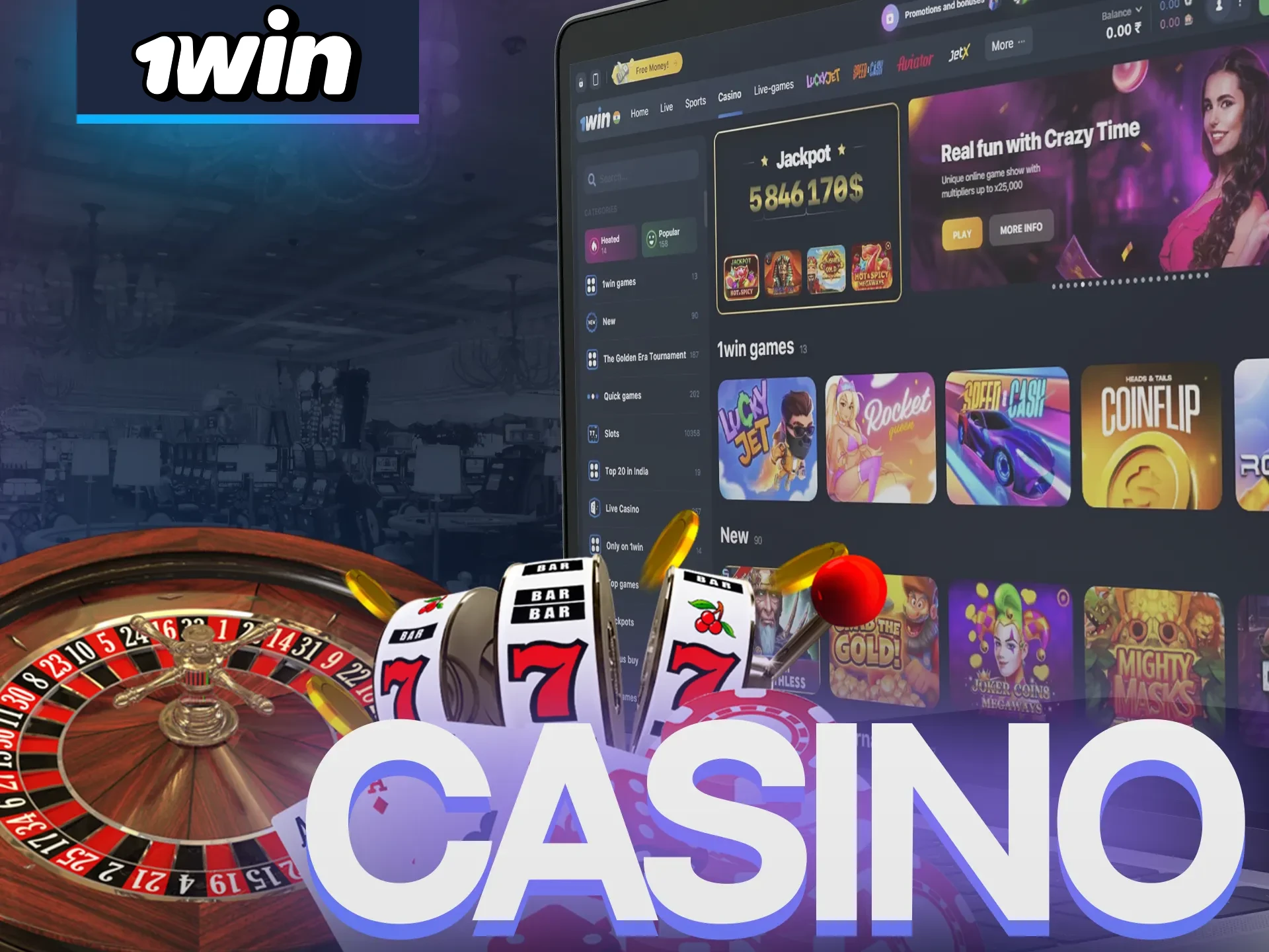 Play at the online casino with 1Win.