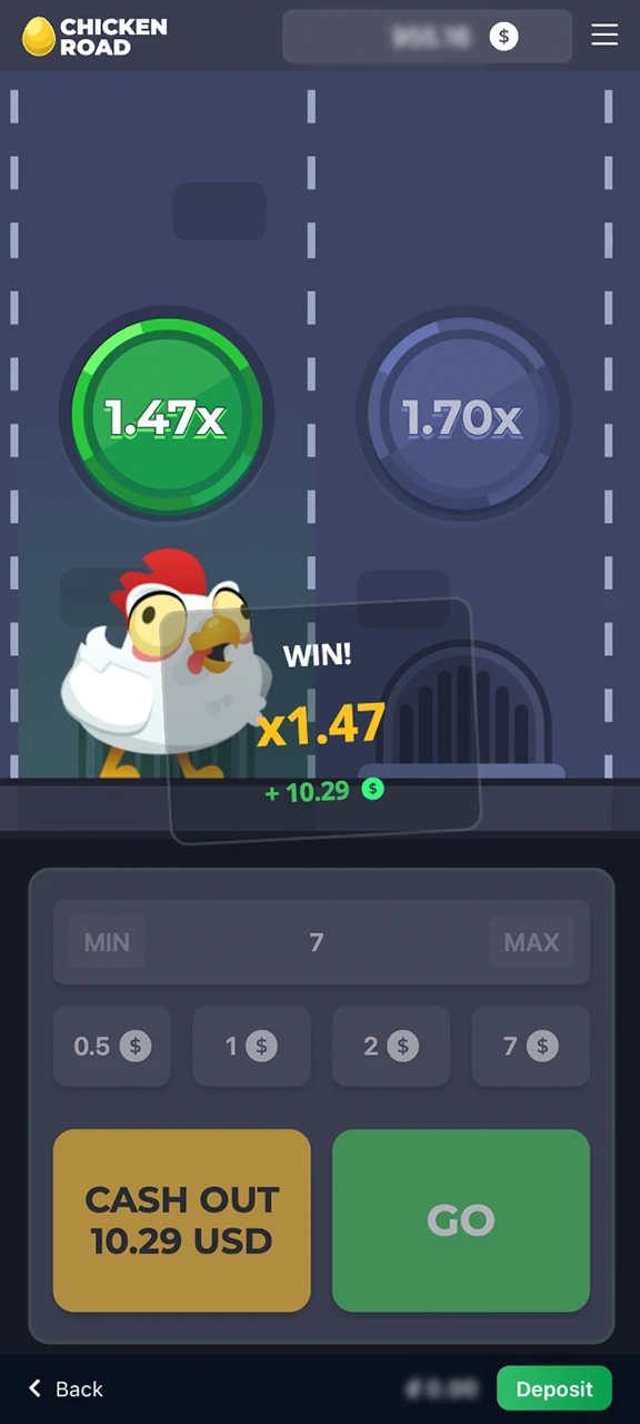 Beat the odds at Chicken Road at 1win online casino.