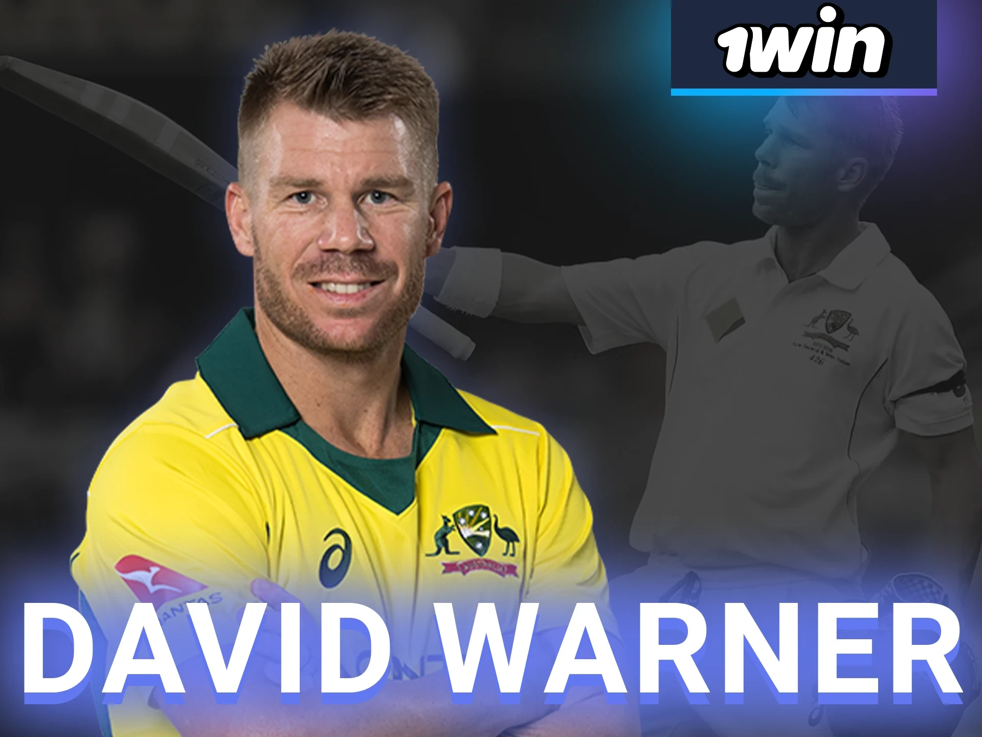 Learn more about 1win's official ambassador David Warner.