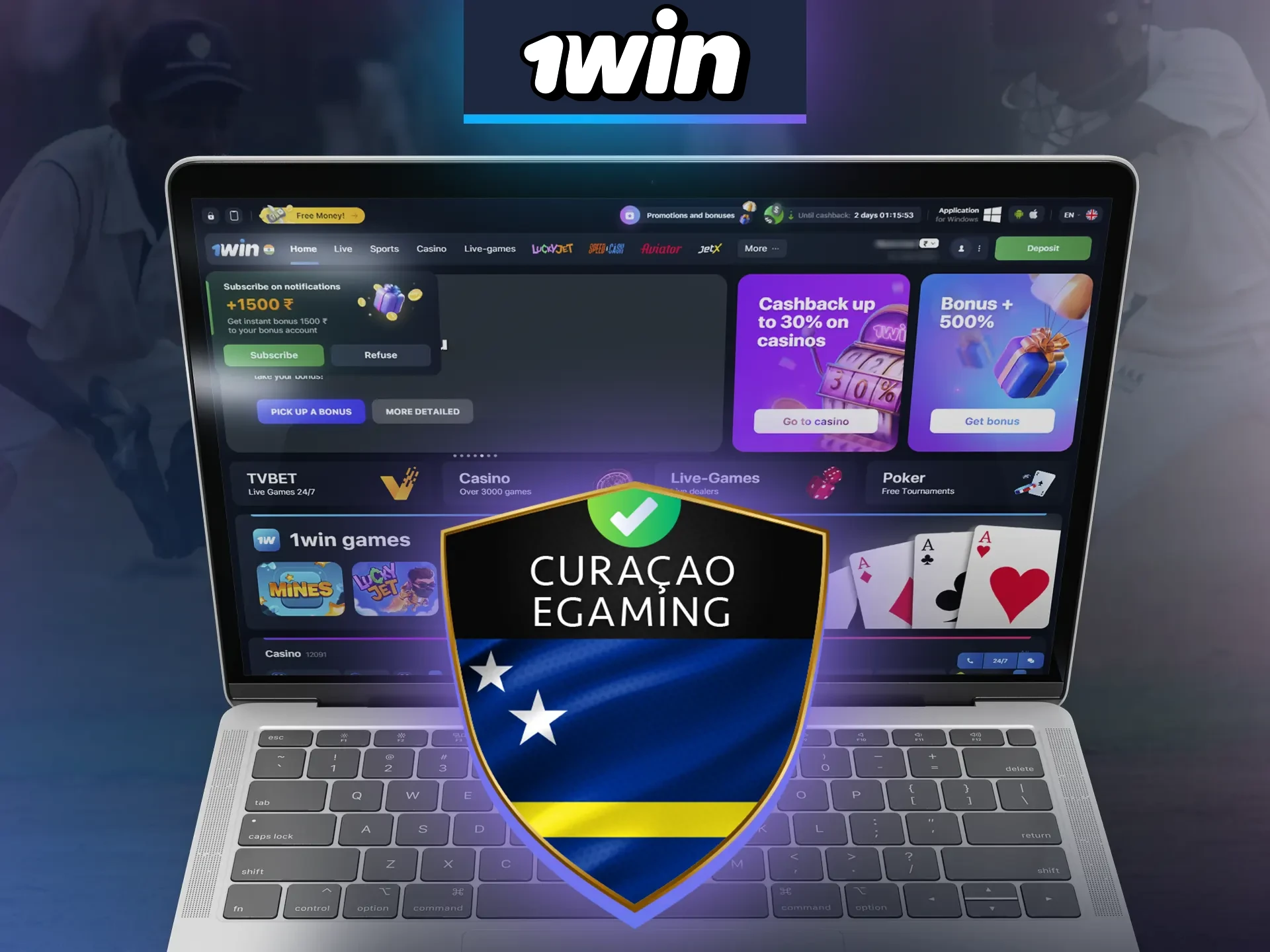 1Win is officially licensed and safe for players.