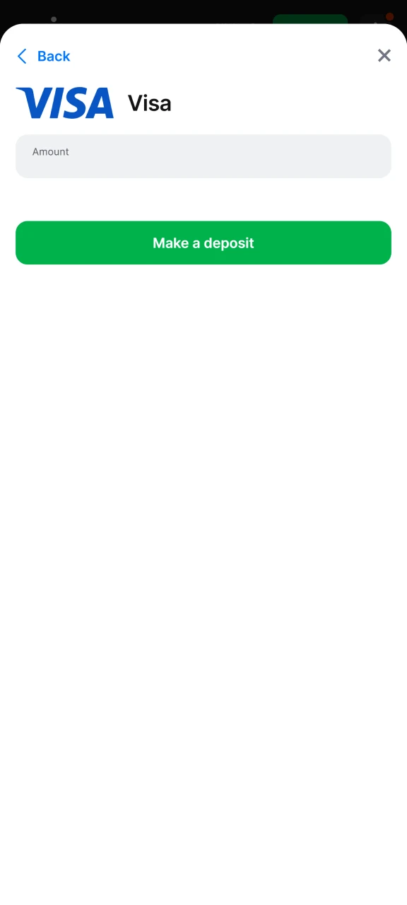 Մուտքագրեք ձեր 1Win հաշիվը լիցքավորելու համար անհրաժեշտ գումարը։